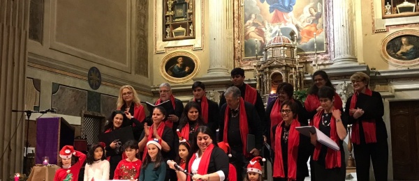 Consulado de Colombia en Roma realizó la novena de aguinaldos en la Iglesia Nuestra Señora de la Concepción 