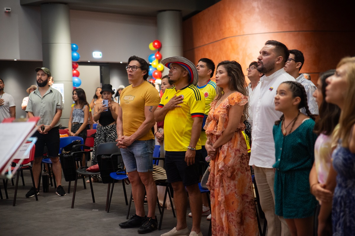 El Consulado de Colombia en Roma celebró la Independencia Nacional con connacionales