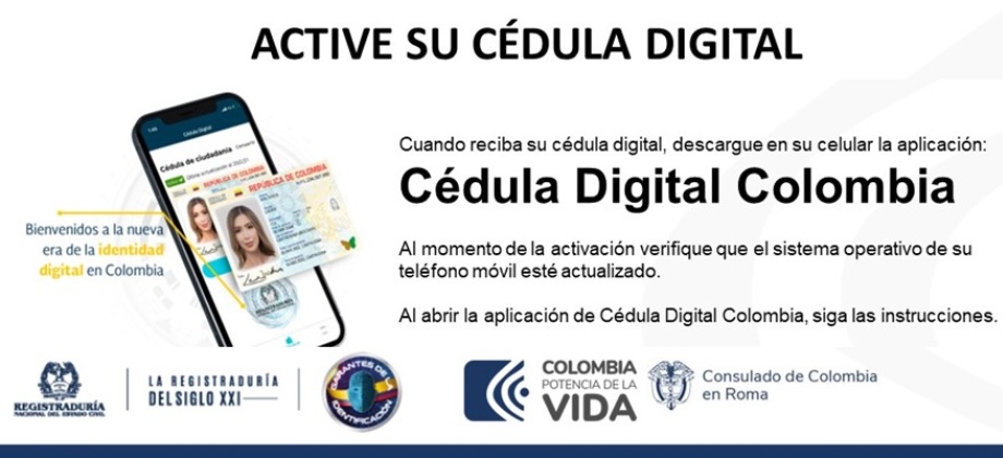 Cédula Digital en Roma