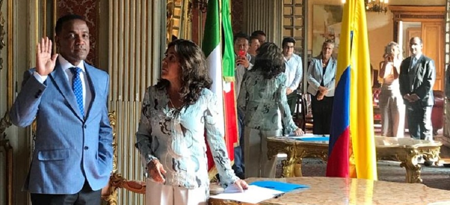 Nuevo Cónsul General en Roma se posesionó ante la Embajadora de Colombia en Italia