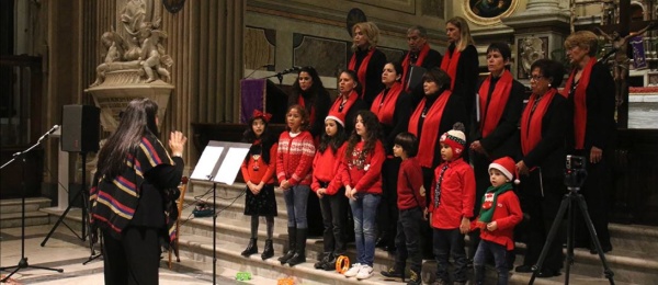 Consulado en Roma celebró novena de Navidad con canciones tradicionales junto a familias colombianas